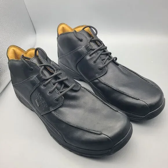 Ugg Mens Boots Black Lace Up Bicycle Toe #5552 Waterproof Vibram Size 13